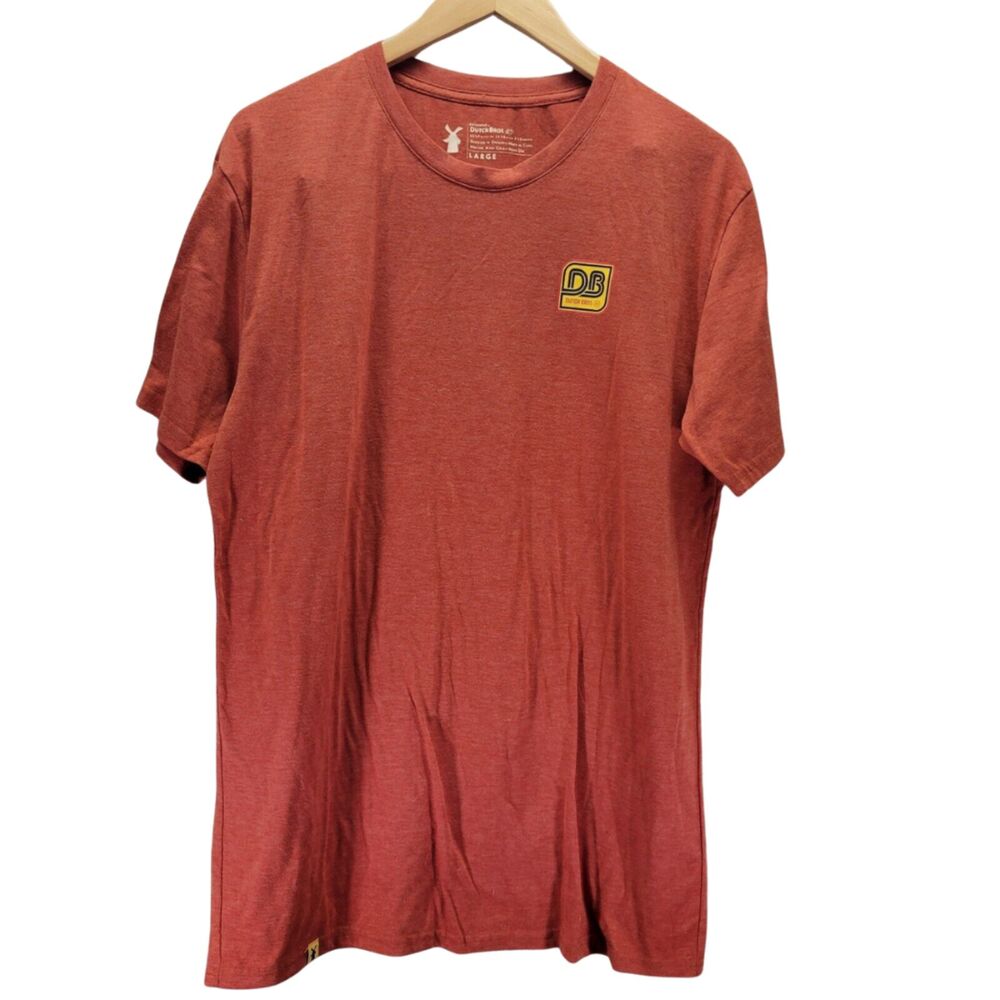 Dutch Bros Coffee TShirt Size Large Terracotta Dutchwear Employee Uniform